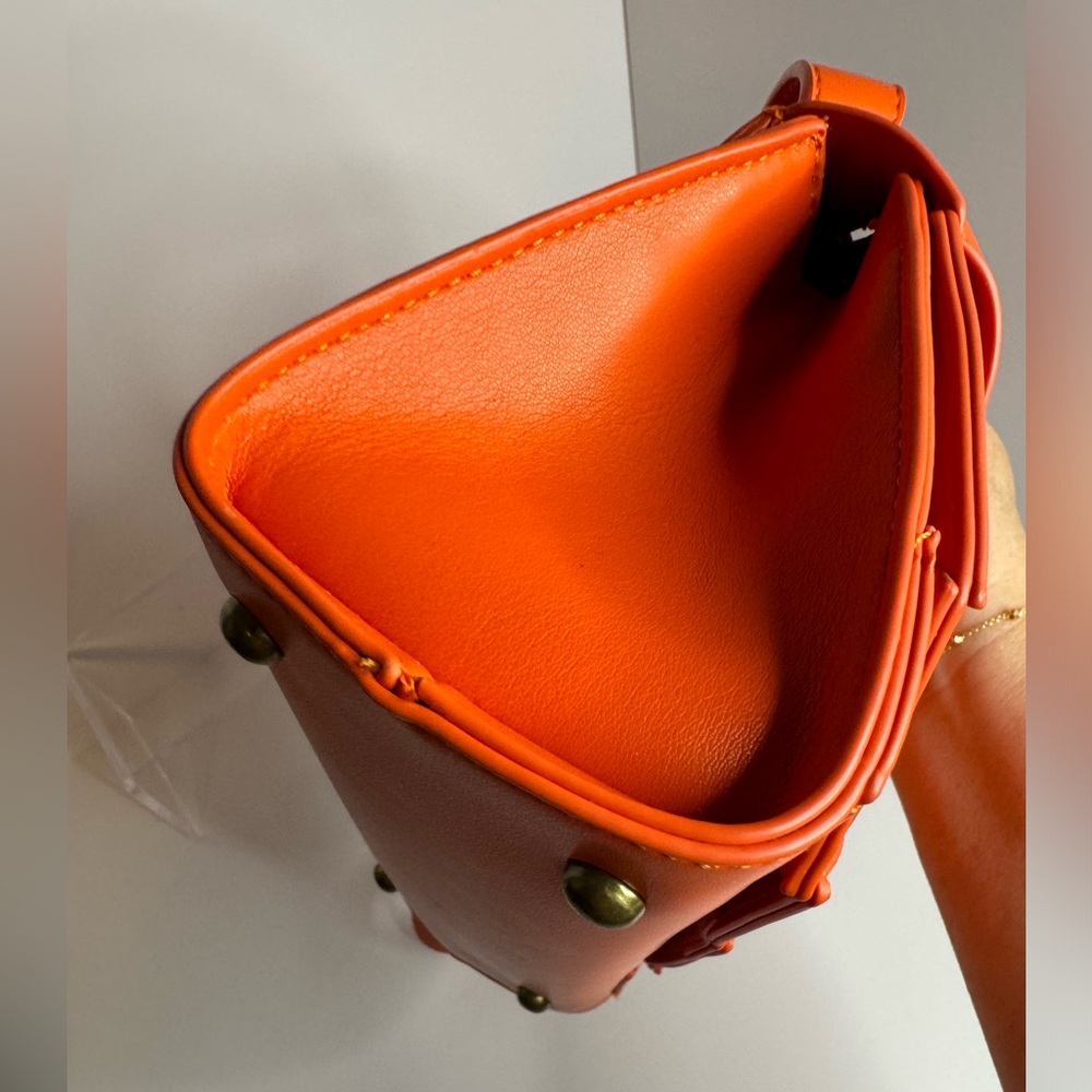 Anthropologie Vibrant Orange Crossbody Bag | NWT - Picture 8 of 14